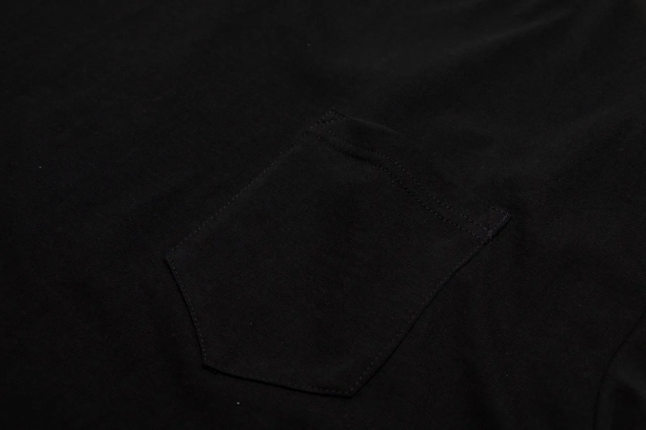 P150 Chrome Hearts Chrome Hearts Sanskrit Watch Bag Neck Letter Printed Short Sleeves Size: SMLXL Color: Black White